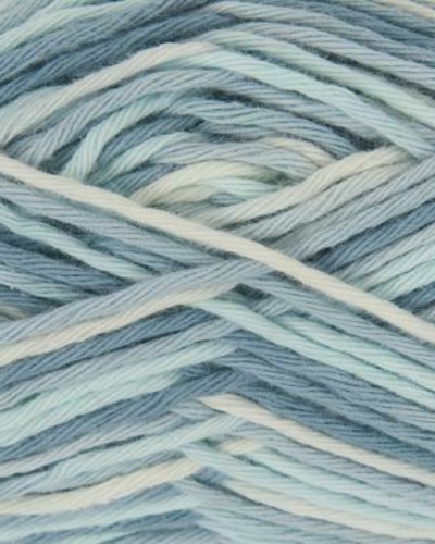 Creative Cotton Print Aran, Light Blue-Deni