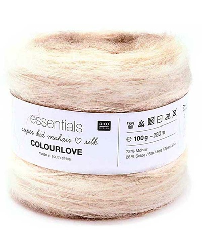 Essentials Super Kid Mohair Loves Silk Colourlove, Ecru