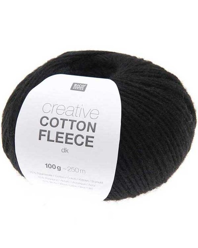 Cotton Fleece black 10x100