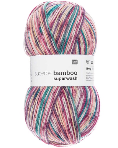 Superba Bamboo 4 ply, Berry-Blue Mix