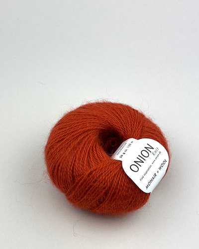 Mohair+Wool  Brændt orange