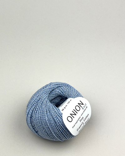 Fino Organic cotton+merino wool  Blåmeleret  