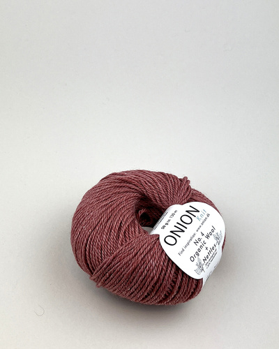 No.4 Organic Wool+Nettles  Mørk rød