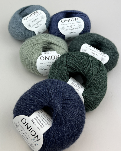 Onion Alpaca+Merino Wool+Nettles  prøvenøgle