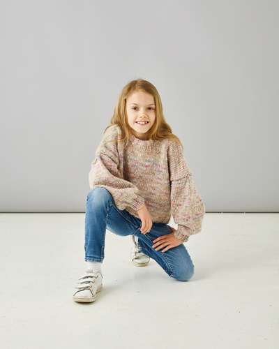Kamelia bred sweater 6-12år